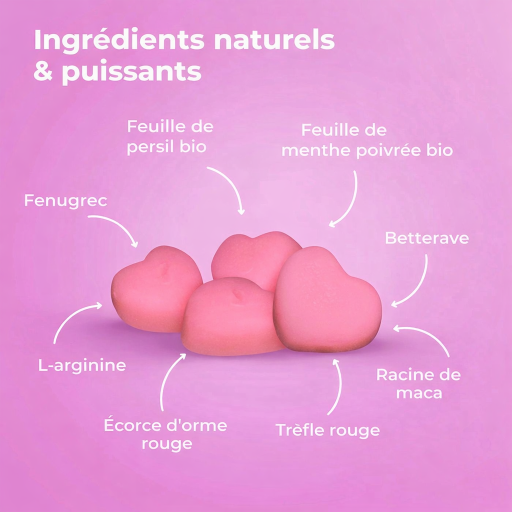 Gummies aux Phéromones – Favorise l’équilibre intime