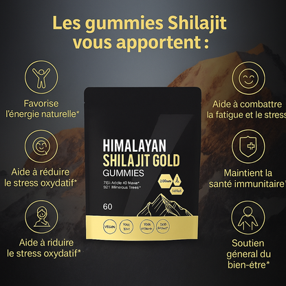 Gummies Shilajit de l’Himalaya – L’Énergie Ancienne pour votre Corps