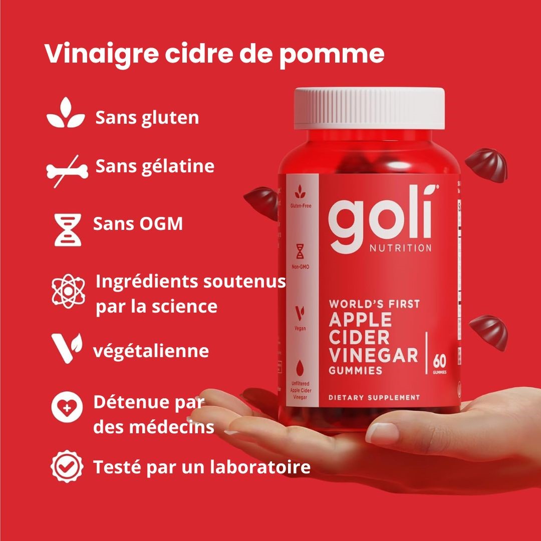 Goli Nutrition – Gummies Vinaigre de Cidre de Pomme