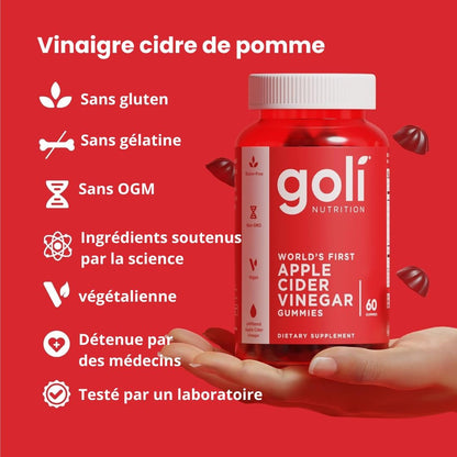 Goli Nutrition – Gummies Vinaigre de Cidre de Pomme
